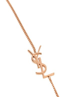 Saint Laurent Monogram Pendant Necklace