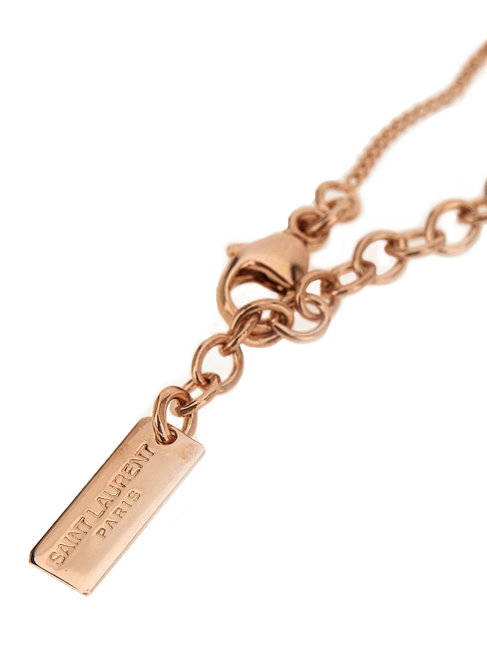 Saint Laurent Monogram Pendant Necklace