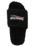 Balenciaga Furry Open Sandals