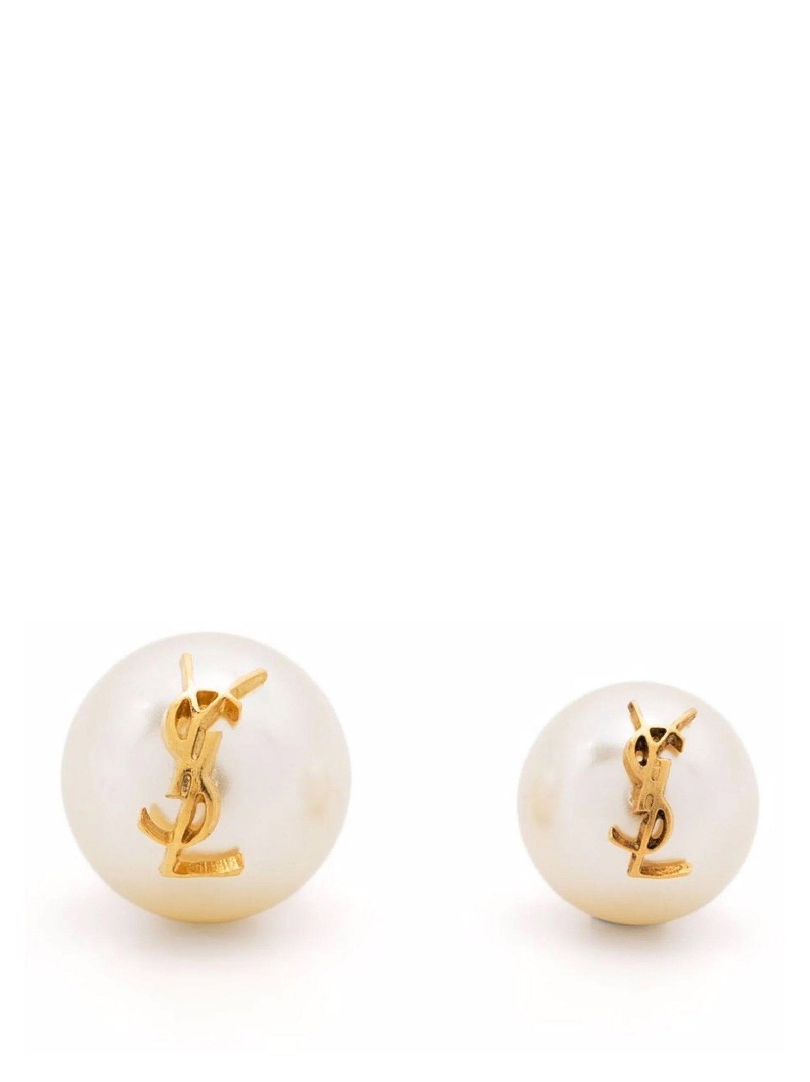 Saint Laurent Asymetrique Perle’ Earrings