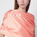 Stella McCartney Pink shiny satin maxi dress
