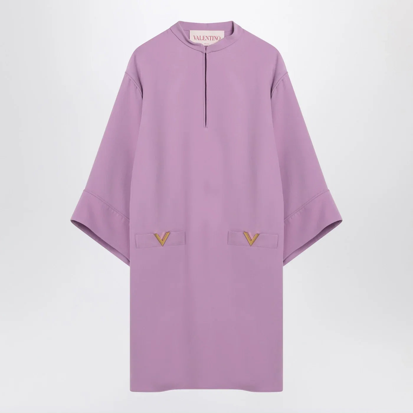 Valentino Lilac silk mini dress