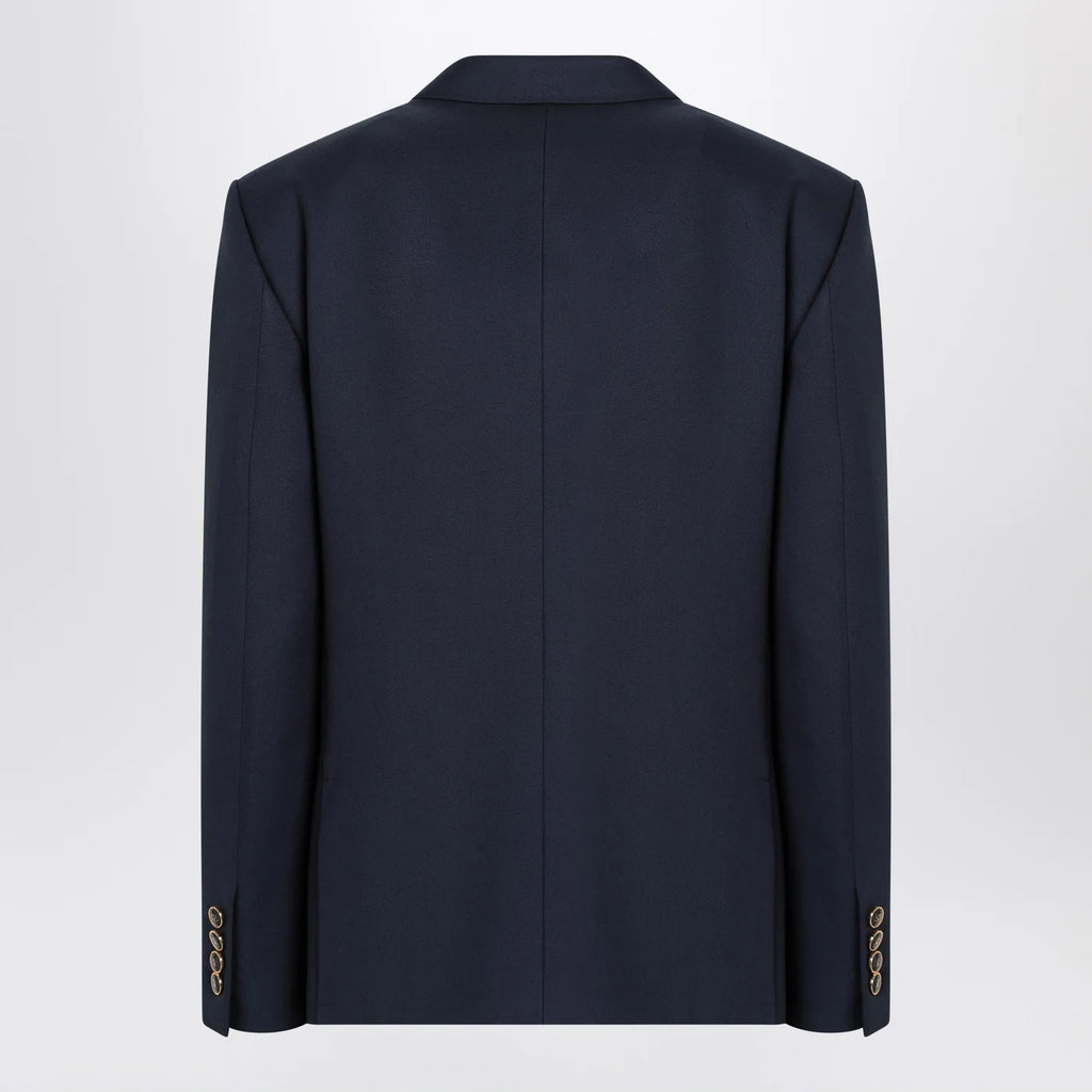 Valentino Blue single-breasted wool jacket
