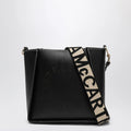 Stella McCartney Square black crossbody bag with logo
