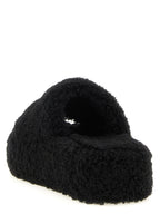 Balenciaga Furry Platform Slides