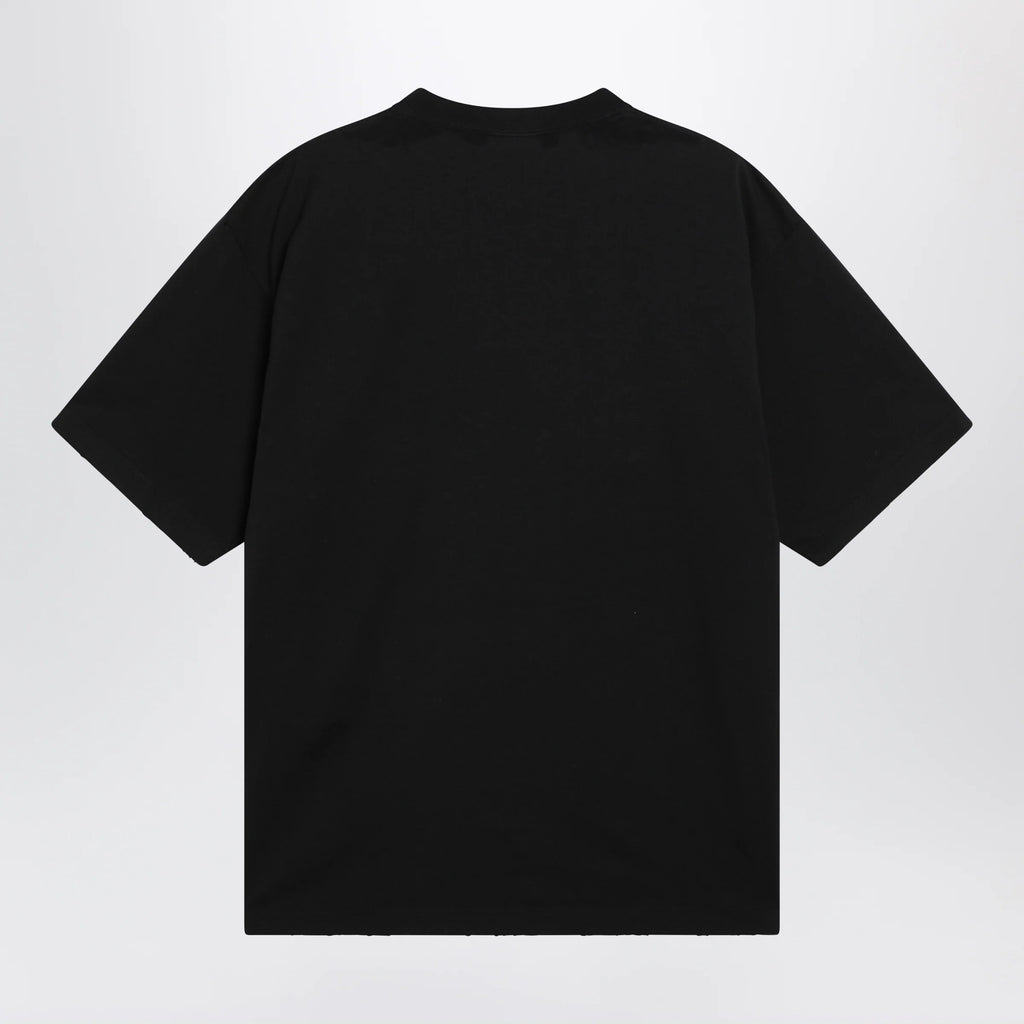 Balenciaga Black oversized T-shirt with logo print