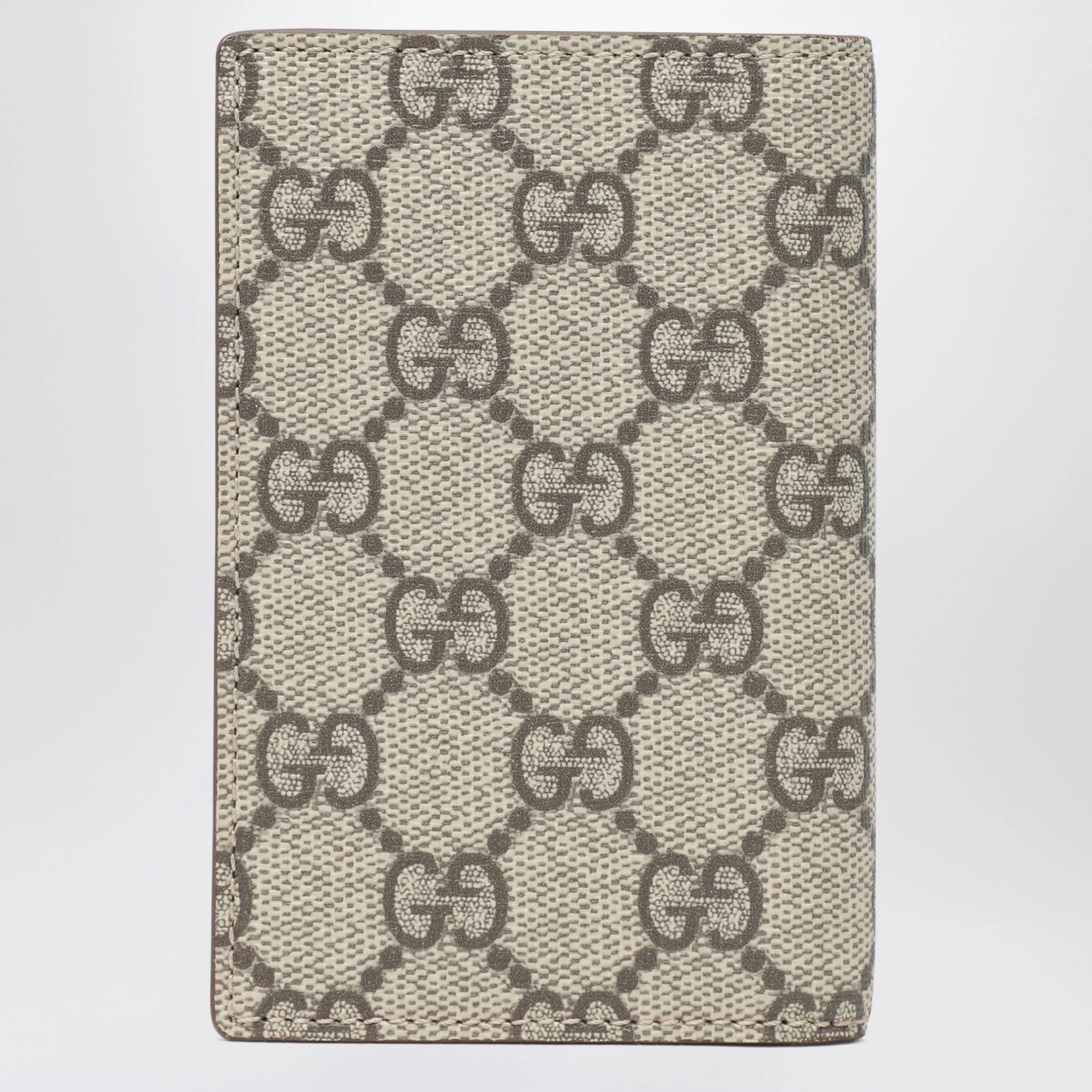 GUCCI GG Supreme fabric wallet in beige/ebony