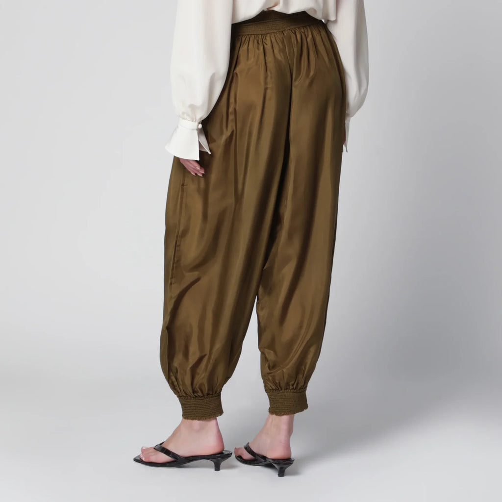 ZIMMERMANN Olive silk habotai harem pants