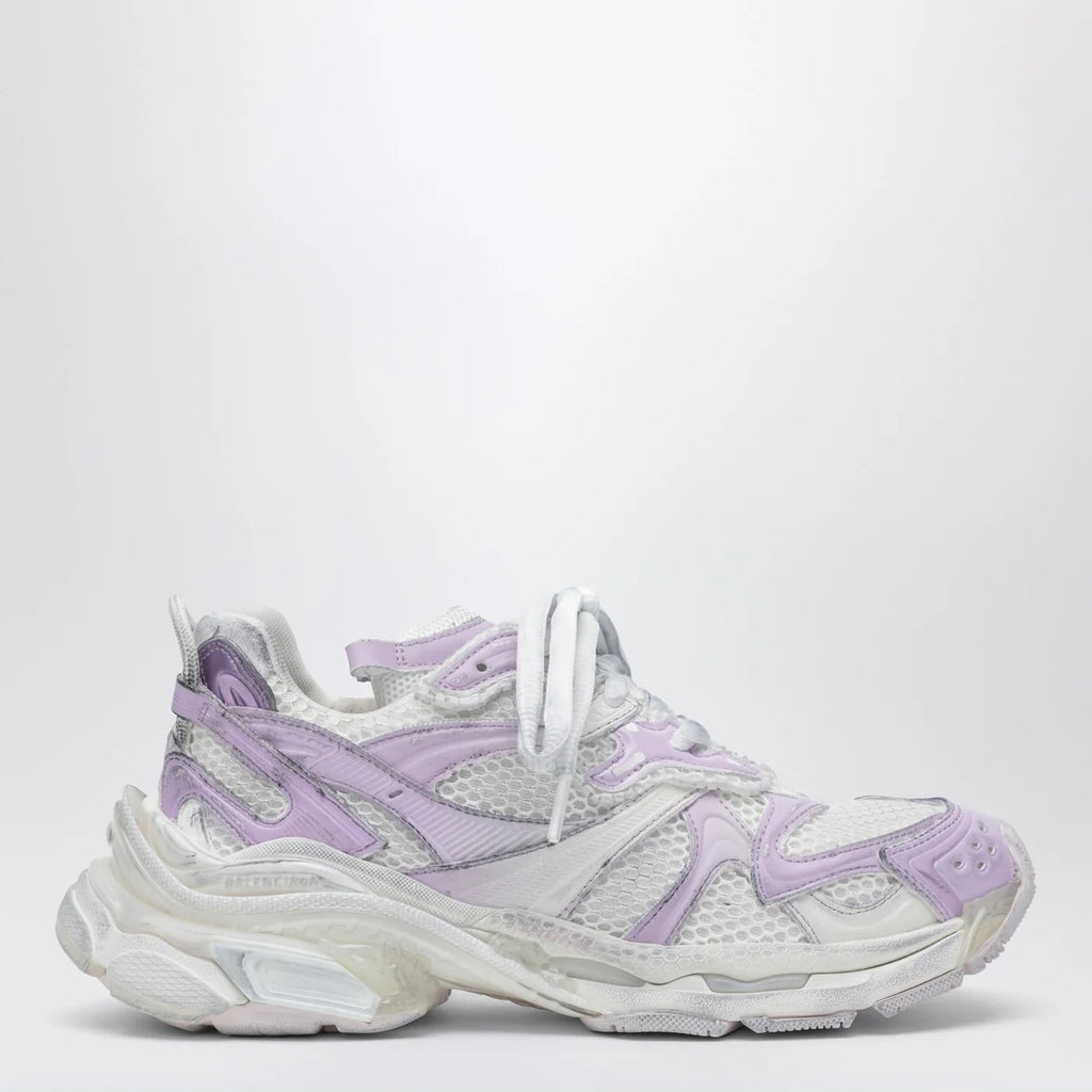 Balenciaga Runner 2 Gradient Sneakers in light grey/lilac