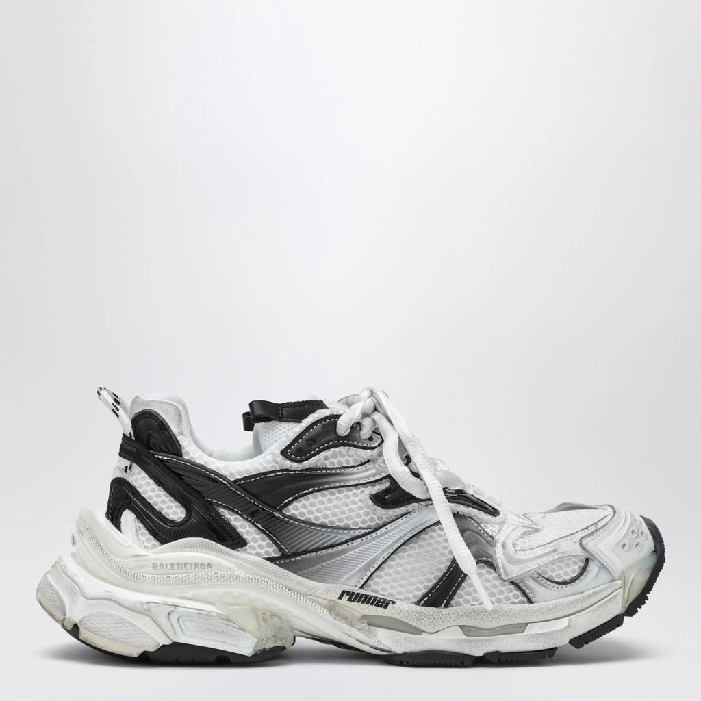 Balenciaga Runner 2 Gradient Sneakers in white/black
