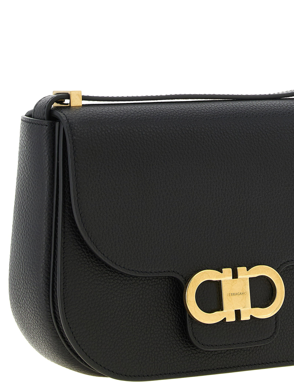 Ferragamo North-south Double Gancini Crossbody Bag