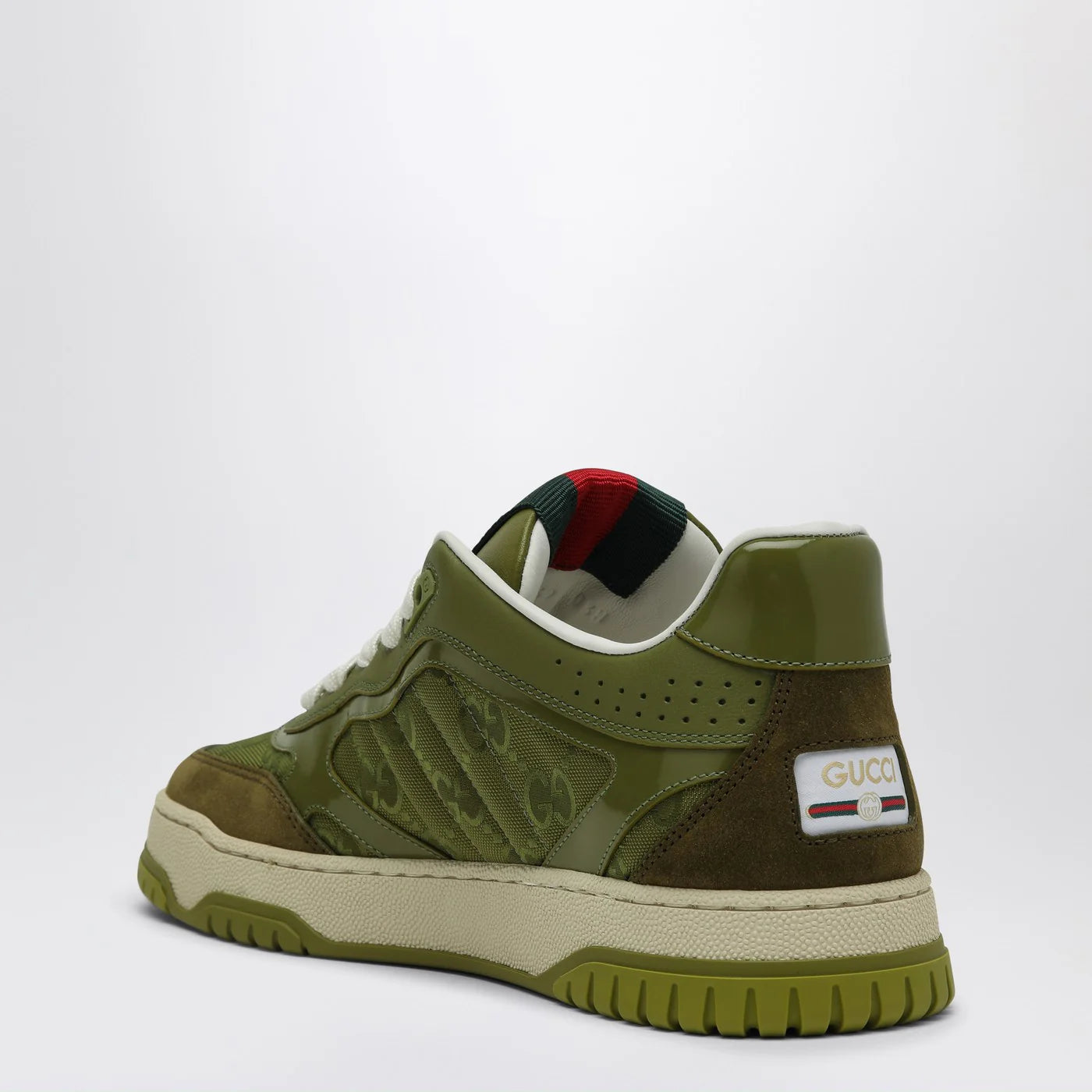 GUCCI Re-Web Sneakers in green GG fabric