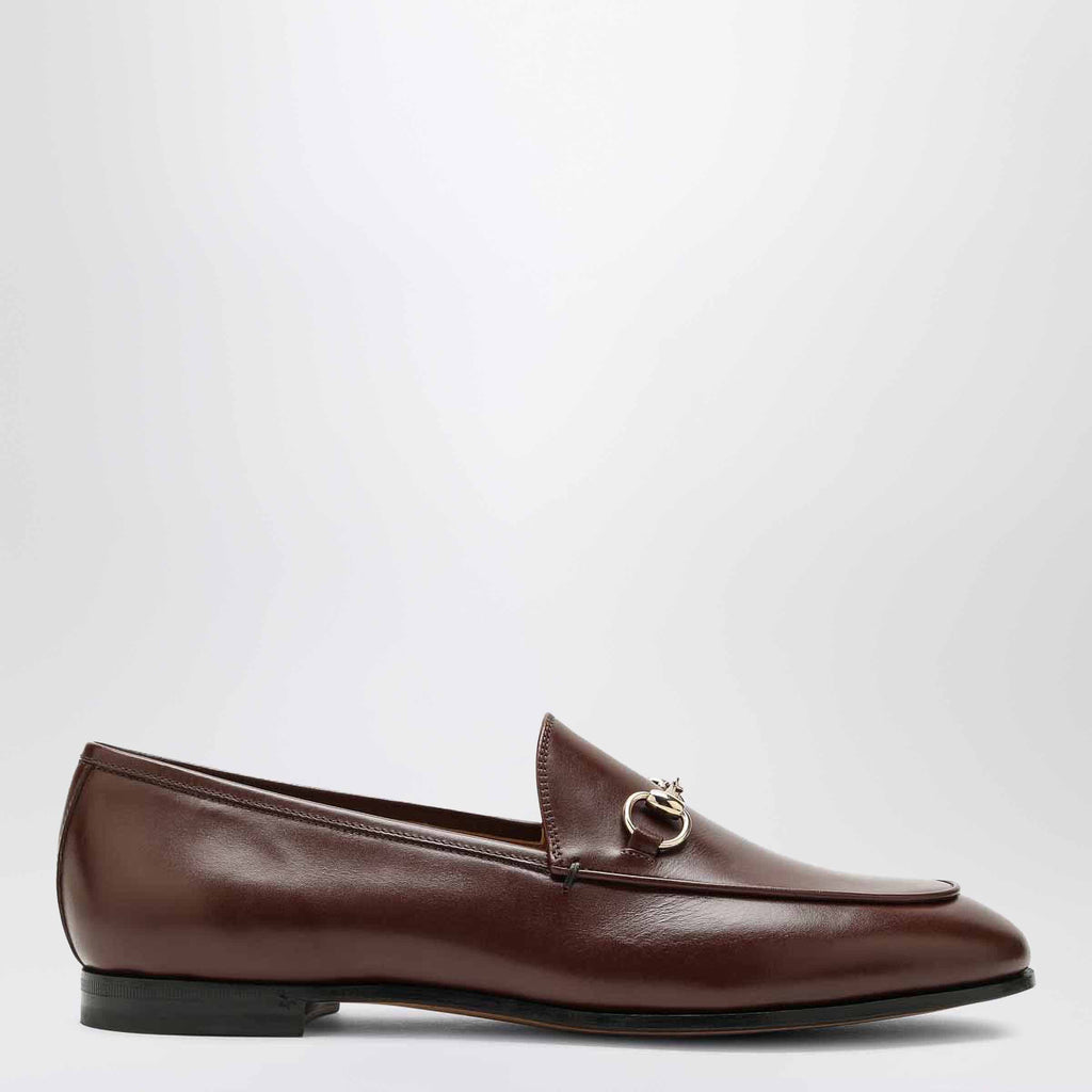 GUCCI Brown Jordaan loafer in leather