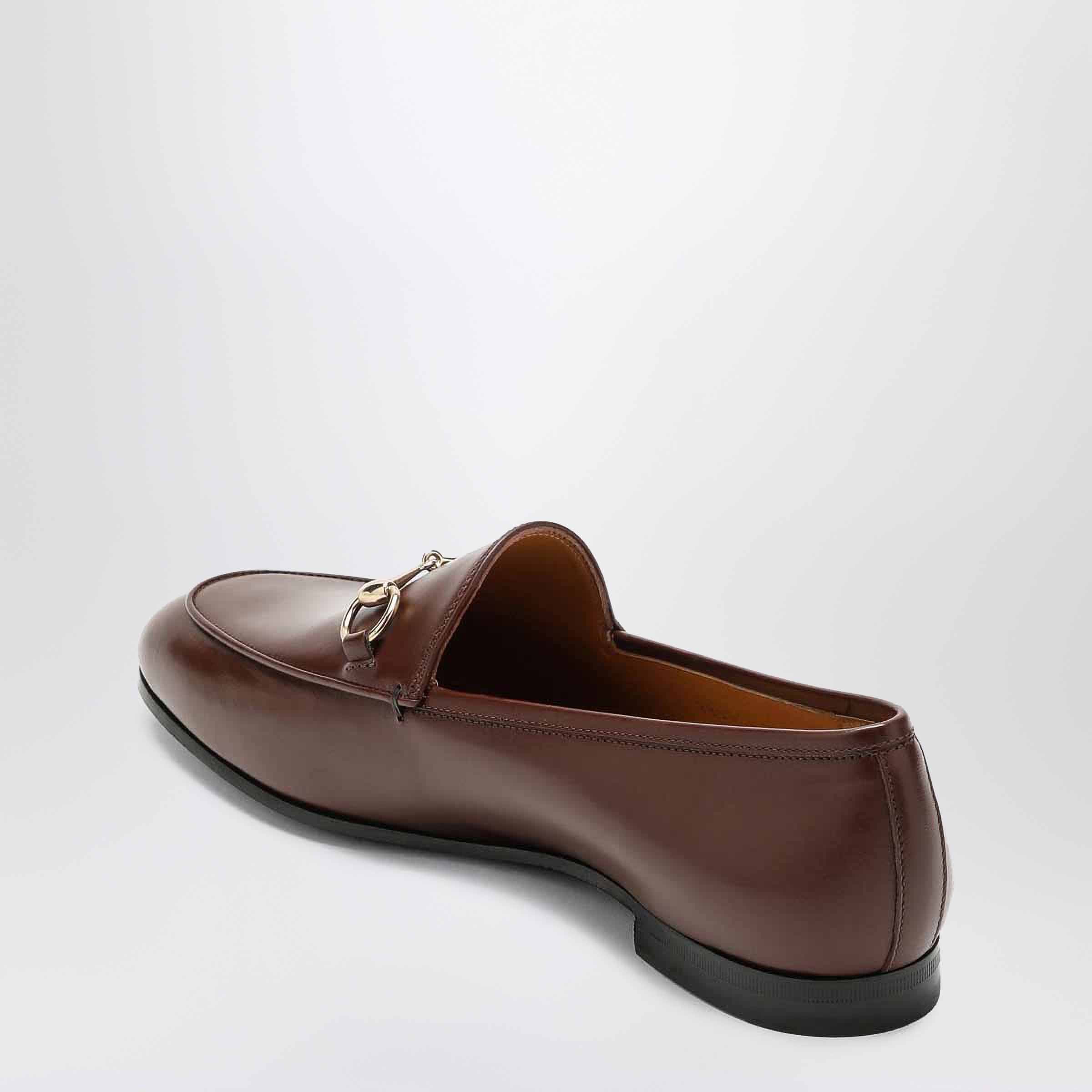 GUCCI Brown Jordaan loafer in leather