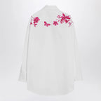 GUCCI White shirt with fuchsia print