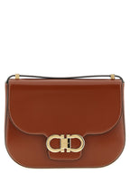 Ferragamo Double Gancini Closure Shoulder Bag