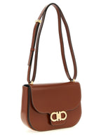 Ferragamo Double Gancini Closure Shoulder Bag