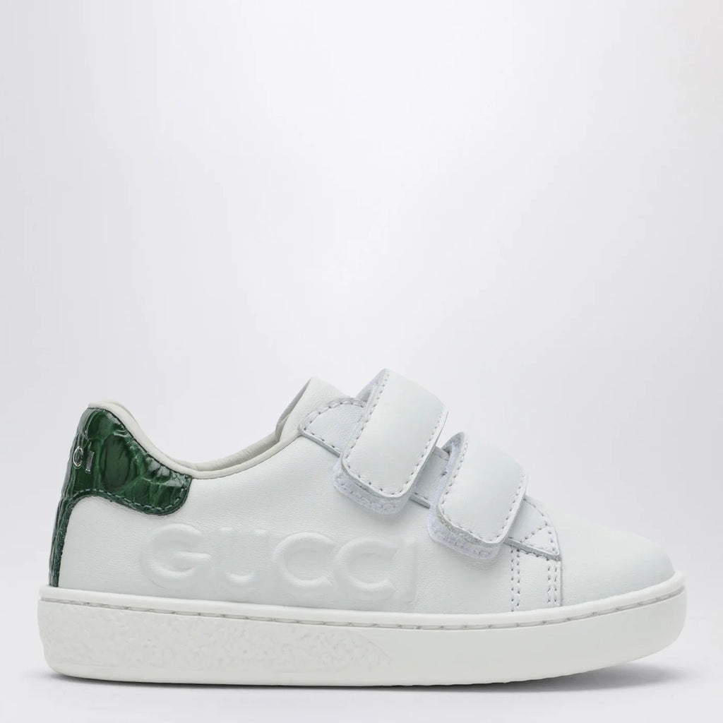 GUCCI White leather Ace Sneakers