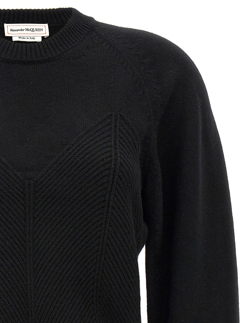 Mcqueen Chevron Corset Sweater