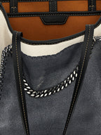 Stella Mccartney Trompe Loeil Print On Shopping Bag