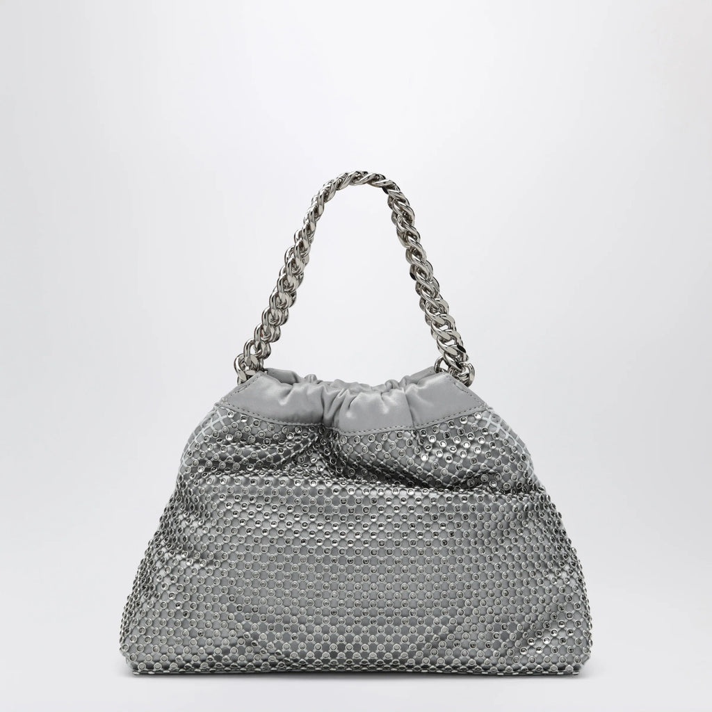 Stella McCartney Black Falabella Mini drawstring bag with drawstring closure