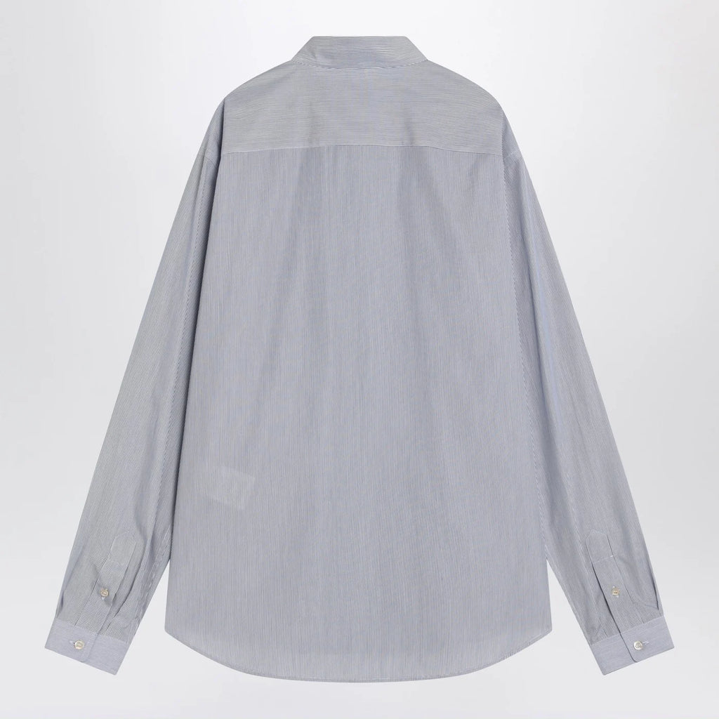 Valentino Light blue cotton shirt with logo
