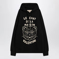 Valentino Black sweatshirt with Le Chat de la Maison patch