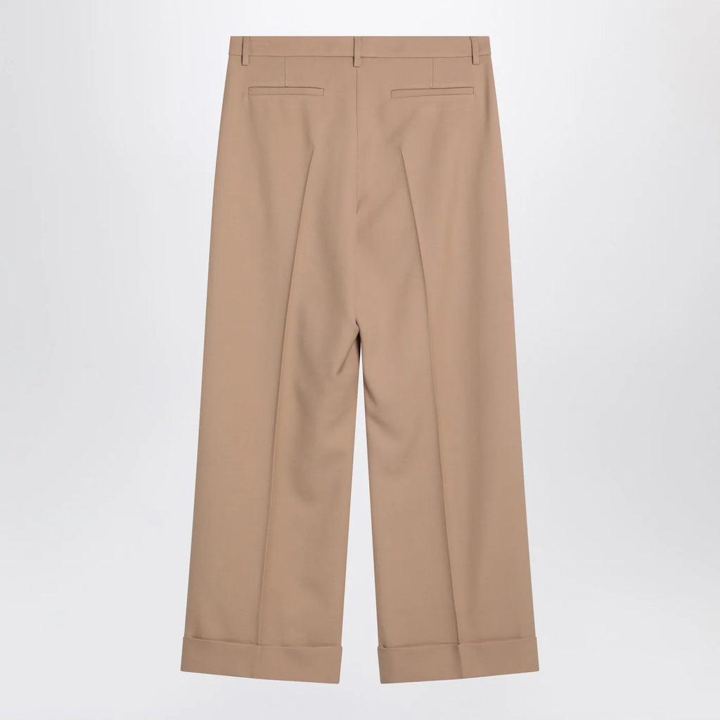 Valentino Camel-coloured wool trousers