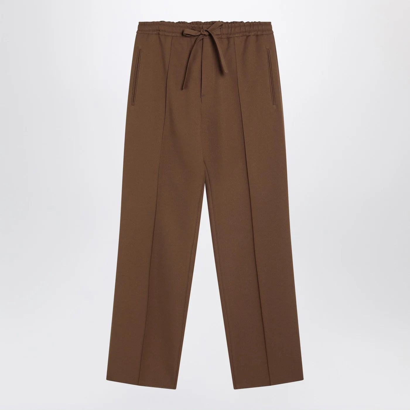 Valentino Brown gabardine trousers