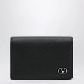 Valentino Garavani VLogo bifold card wallet in black leather