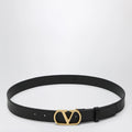 Valentino Garavani VLogo Signature belt in smooth calf leather, black