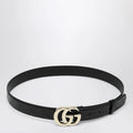 GUCCI GG Milano black leather belt