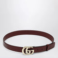 GUCCI GG Milano Rosso Ancora leather belt