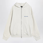 White Balenciaga Back sweatshirt Regular Fit