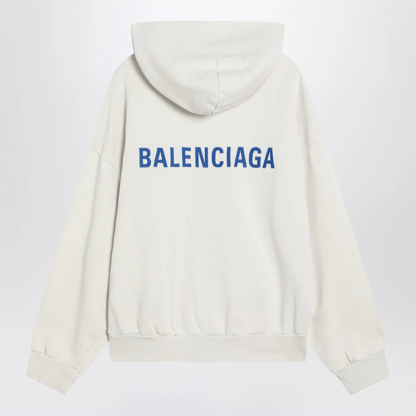 White Balenciaga Back sweatshirt Regular Fit