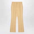 GUCCI Cream coloured wool crêpe trousers