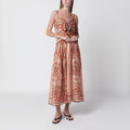 ZIMMERMANN Aster midi dress with silk scarf detail
