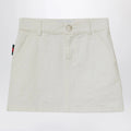 GUCCI White denim GG jacquard skirt