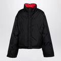 Balenciaga Reversible red and black down jacket in technical twill
