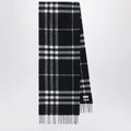 Burberry Black Check cashmere scarf