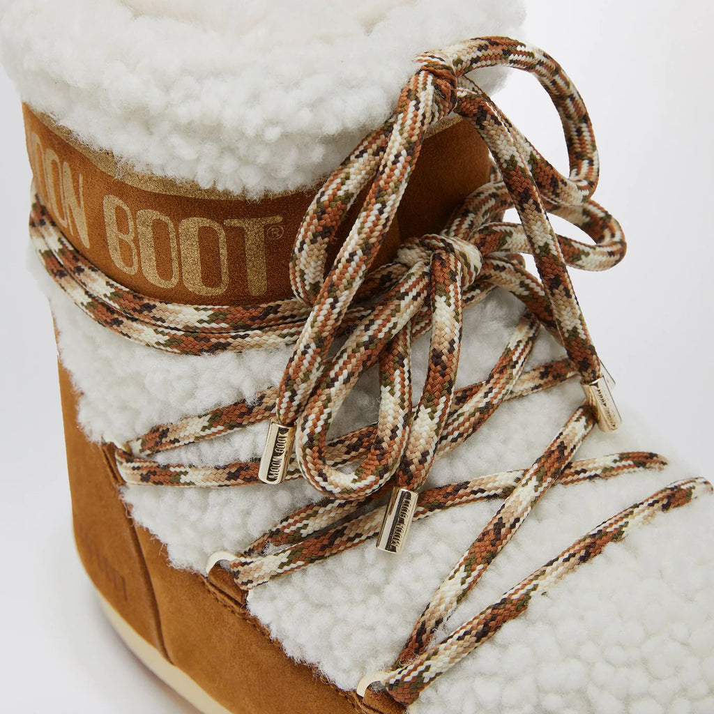 Moon Boot Brown shearling LAB69 Icon Low boots