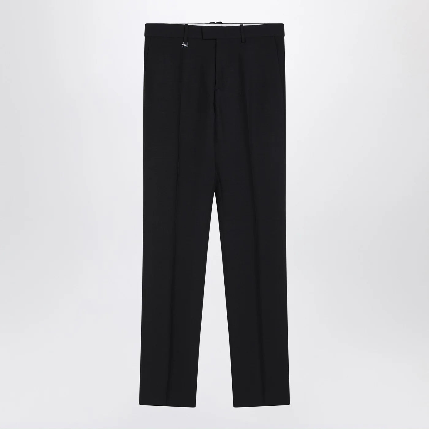 Burberry Classic navy blue wool blend trousers
