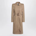 Alexander McQueen Beige trench coat with belt