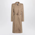 Alexander McQueen Beige trench coat with belt
