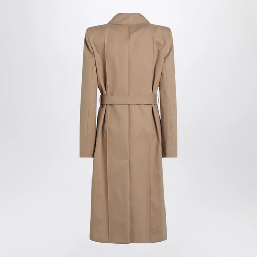 Alexander McQueen Beige trench coat with belt