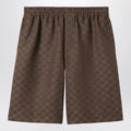GUCCI Shorts in GG linen blend fabric
