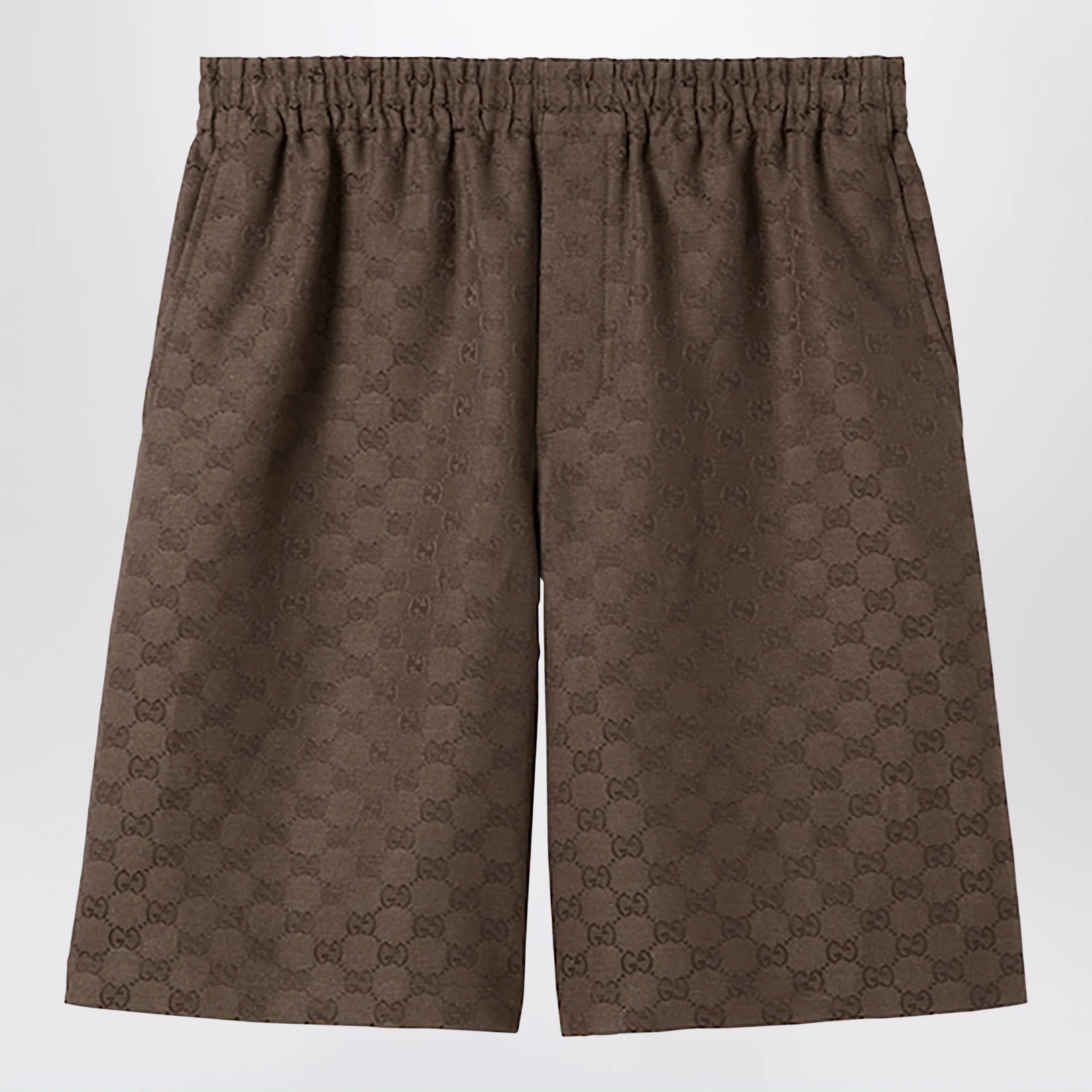 GUCCI Shorts in GG linen blend fabric