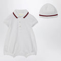GUCCI Two-piece cotton set with web detail
