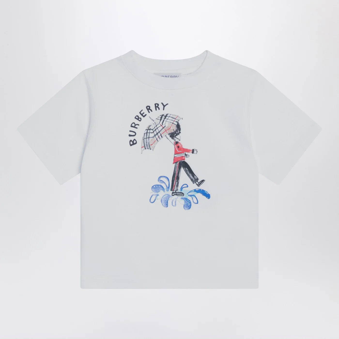 Burberry White T-shirt with logo print