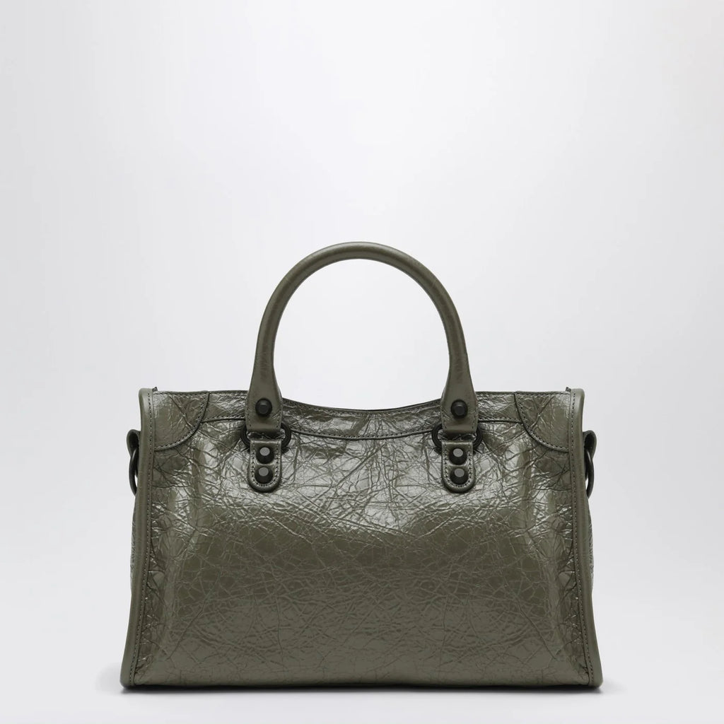 Balenciaga Le City small tote bag in military green